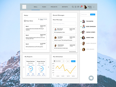 Project Management Dashboard app collaboration dashboard hr project management team