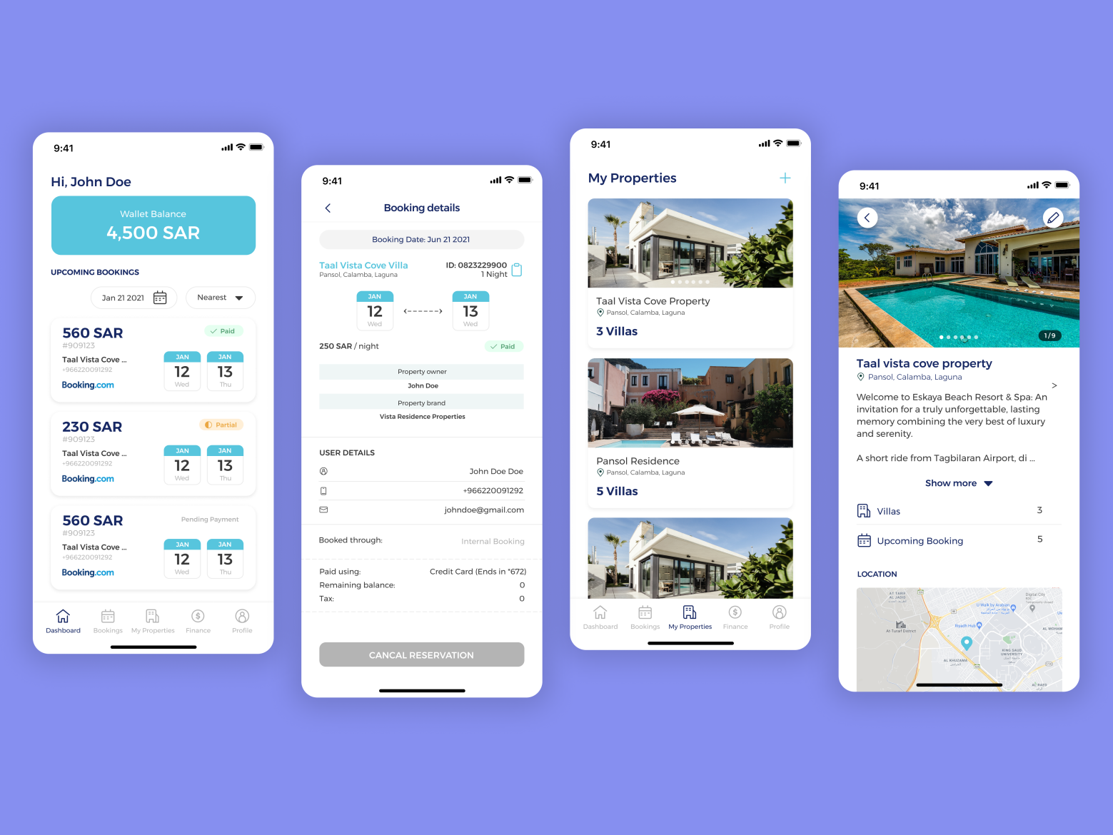 Villa Reservation App by Jin Dizon on Dribbble