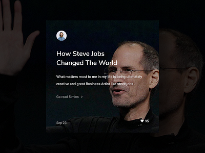 Story Card Design - Steve Jobs Article