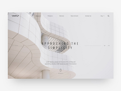 Just another quick exploration architechture dailyui simplicity uidesign white