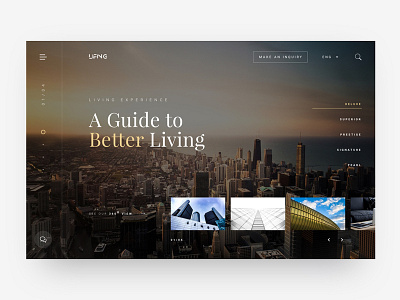 Living Experience architechture dailyui dashboard landing page ui uidesign ux