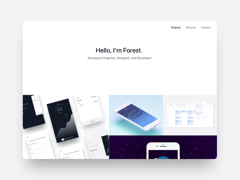 Portfolio Explorations sketch branding landing page navigation web design exploration portfolio website