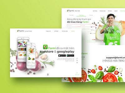 Fresh Food Delivery food landing page