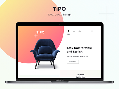 TiPO - The Modern Furniture Shop graphic design interactive design ui design ux design web design