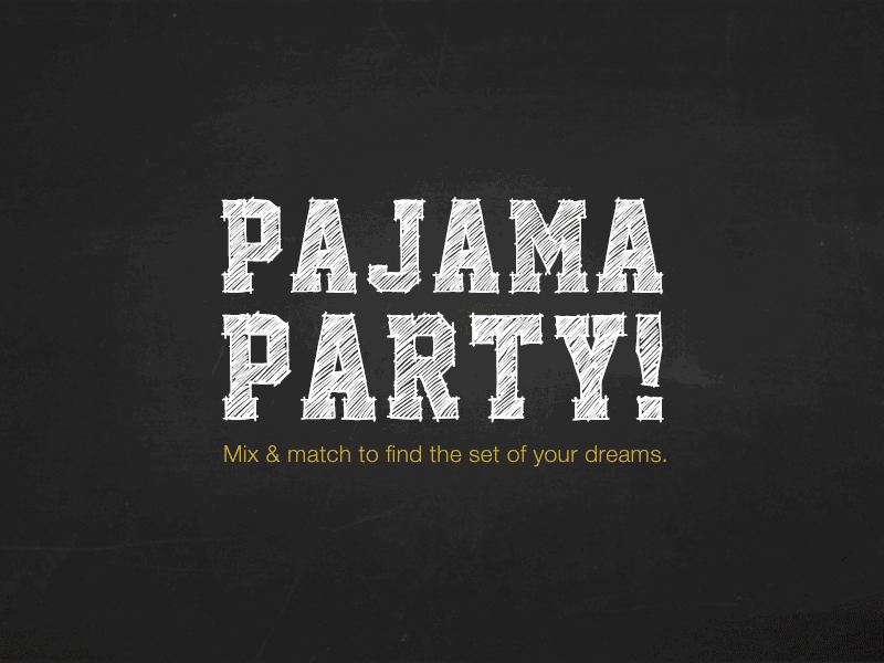 Pajama Party GIF design gif social social media pajamas pjs vera bradley web web design