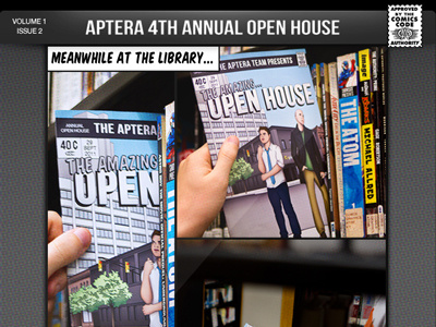 Open House Email Promo comic email invite open house