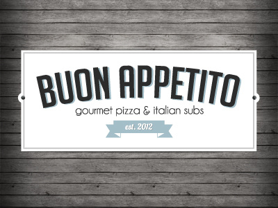 Buon Appetito itatlian logo pizza restaurant