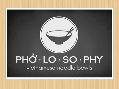 Pho Lo So Phy bowl icon logo noodle pho vietnamese