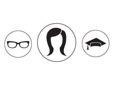 Resume Icons cv education glasses hair icon logo portfolio resume skills