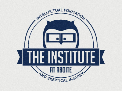 The Institute Logo Concepts books education lantern learning lutheran owls religion seals theology