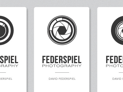 Federspiel Photography Logo and Business Card Concepts