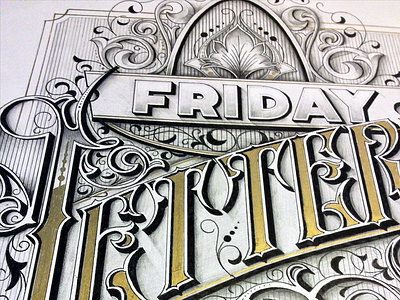 Friday letters project a2 hand lettering posters