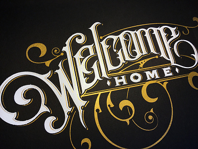 Welcome Home illustration lettering