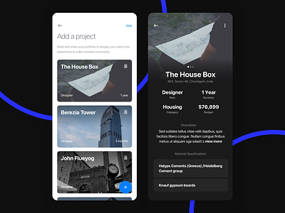 Architect Portfolio UI Inspiration