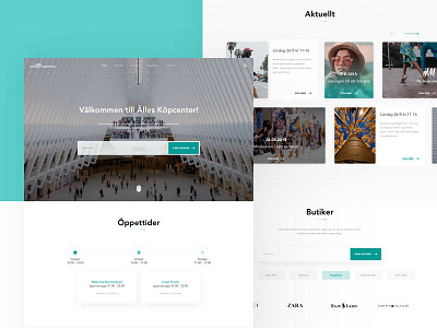 Landing Page - Scandinavian Shopping Center 🏬 design landing minimalism page scandinavian style sweden ui ux web