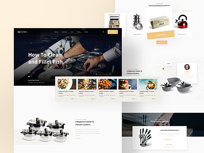 Edenberg - Product Page 🍽🍳 clena cookware food modern page product recipes ui ux