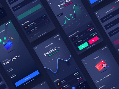 Crypto Wallet 🖤 by Arek Nowakowski on Dribbble