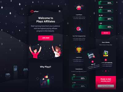 Affiliate Landing Page - Mobile 🎮🎲