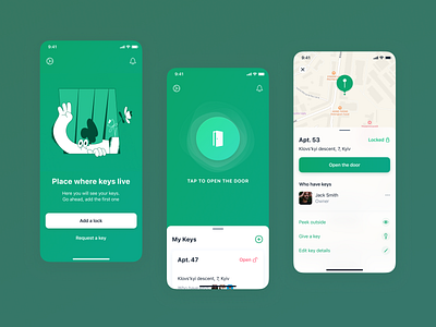 Key Storage App app design hig ios iot product design smart house ui ux