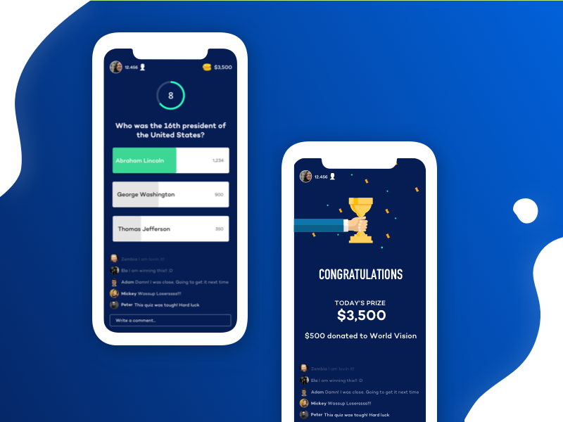 Live Trivia & Quiz game Show by Aashna on Dribbble