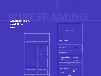Wireframing app architecture blue design ux wireframes workflow