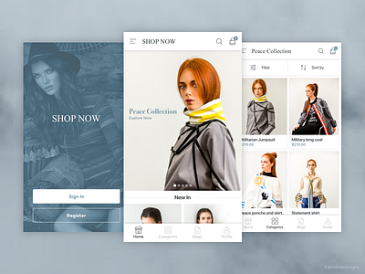 Shopping App abhishekdesigns app beauty chat clean colourful fashion gender sketch splash ui