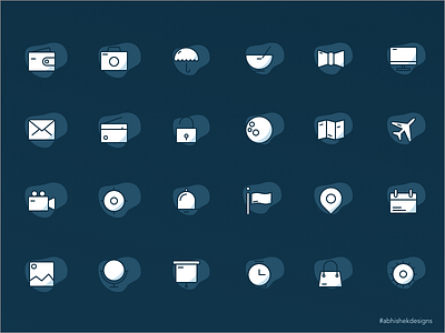 Icon Set darktheme icon iconography icons line minimal set ui