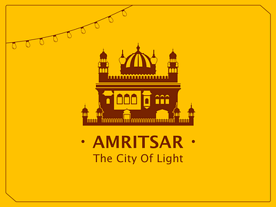 The City Of Light · AMRITSAR · android app branding design iconography minimal ui ux