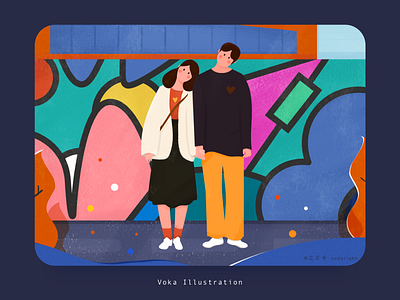 Chongqing color design emotion flat illustration