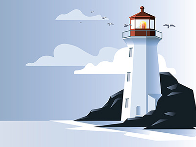 Lighthouse illustration lighthouse vector art