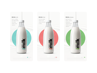 Milk App app concept design figma interface mobile ui visual design