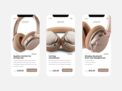 Product Details Study 1 - Headphone app concept design figma interface mobile ui uidesign visual design