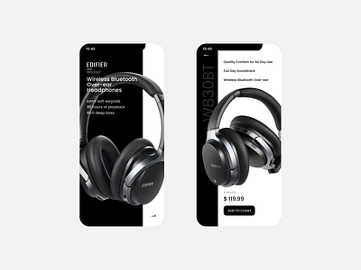 Product Details Study 2 - Headphone app concept design figma interface mobile ui uidesign visual design