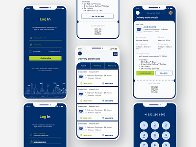 App for Delivery boy app branding design interaction design mobile app design product uiux user center design user experience design user interface