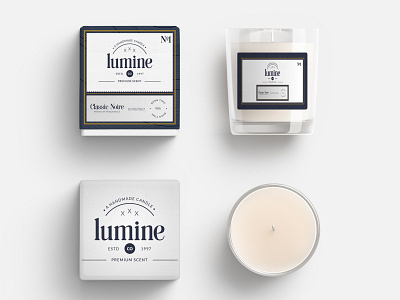 Premium Candle Packaging branding business candle cmyk company design download fragrance identity light logo photoshop premium print print design print ready professional psd scent