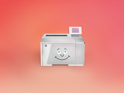 Happy printer sketch face happy printer sketch