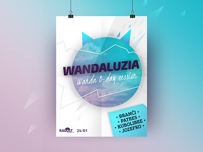 Wandaluzia #1 Poster bratislava dreamy house music music poster party poster slovakia techhouse techno wandaluzia