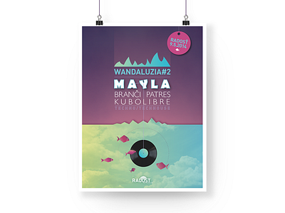 Wandaluzia #2 Poster bratislava dreamy fish music music poster party poster sea slovakia techhouse vinyl wandaluzia