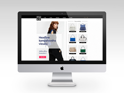 CUBE website redesign bags bratislava clean cube cubeshop fashion minimal redesign slovakia stylish web webdesign