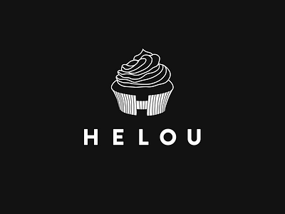 Logo for Helou Bakery bakery bratislava coffee h helou identity logo logo design muffin slovakia sweet