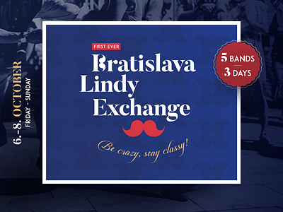 Logo & key visual for international swing festival bratislava bswing dance festival identity lindy logo logo design retro slovakia swing