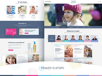 All about Atopy by Bioderma - Logo & Website atoderm atopy bioderma bratislava dermatology slovakia ui ux web web design webdesign website