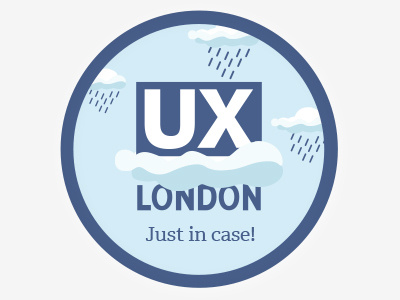 Ux London Stickers day design for ponchos rainy sticker