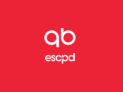 Escpd 2.0 brand clean geometric logo minimal red refresh