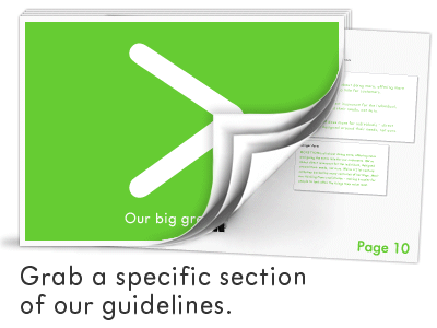 Grab a specific section image detail green