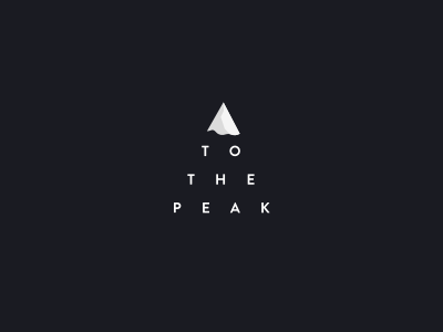 To the peak branding logo