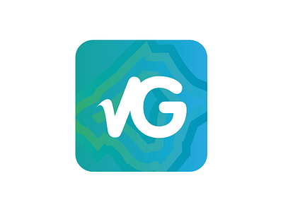 Visit Genk debut gradient green icon teal travel