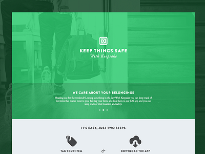 Keepsake Landing Page