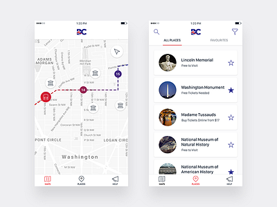 DC Trails - Tour Bus App