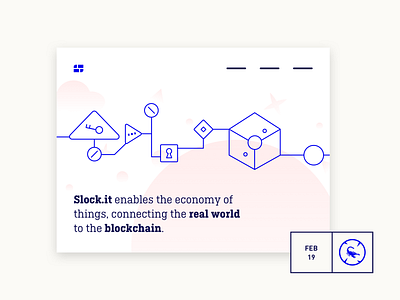 Blockchain Illustration blockchain connect connected design drawing flow illustration line minimal product simple startup vector web